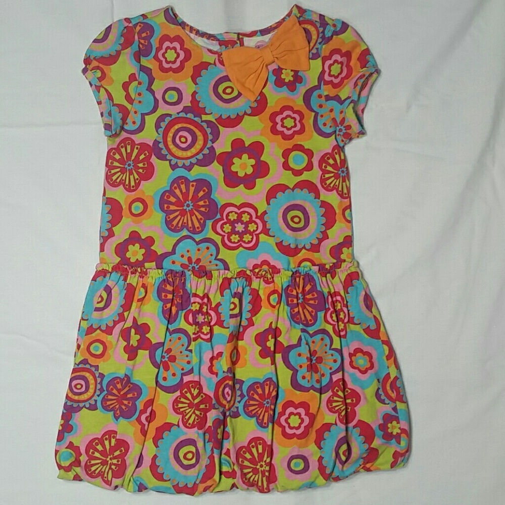 J. Khaki 4t floral bubble skirt dress